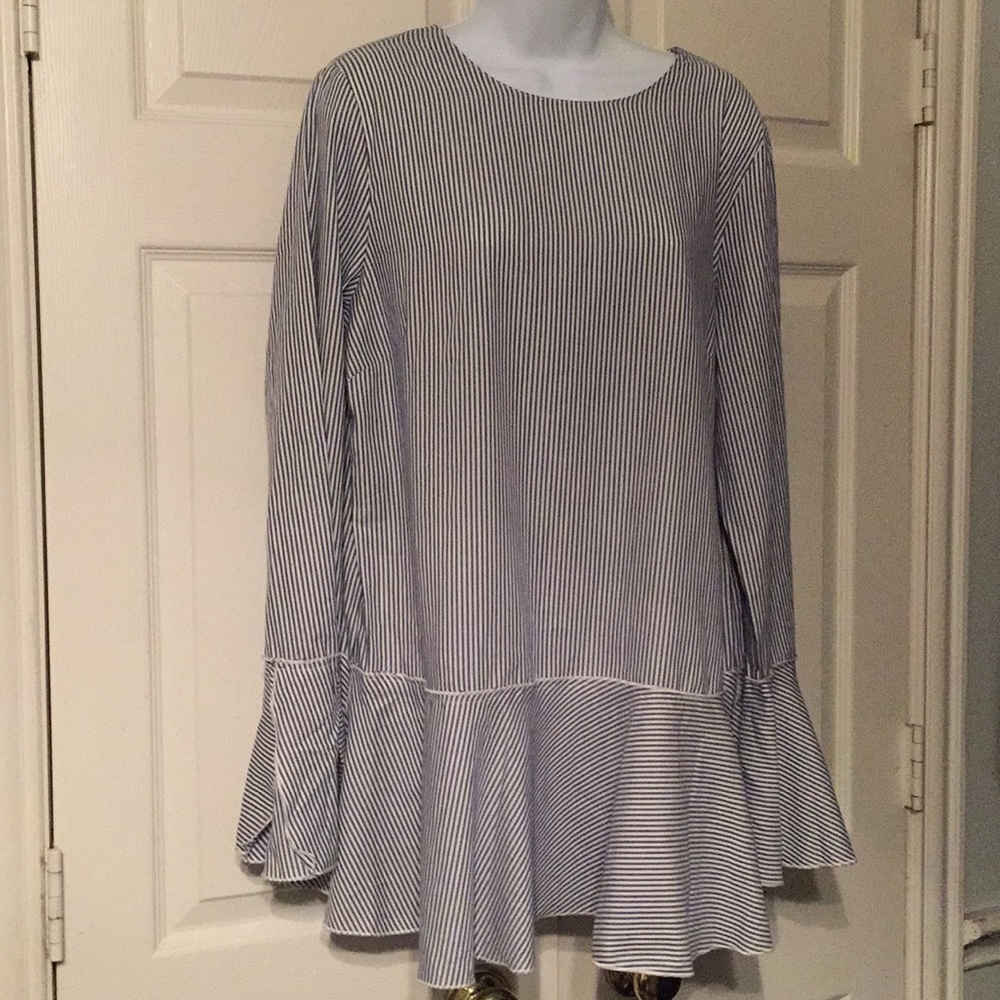 Philosophy blue and white blouse size 12